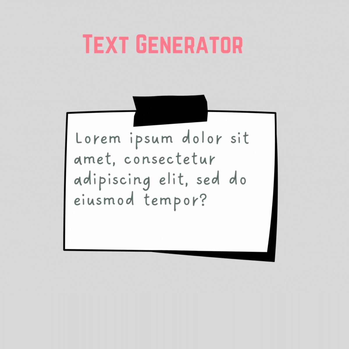 creative random Text Generator